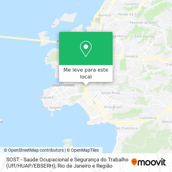 SOST - Saúde Ocupacional e Segurança do Trabalho (Uff / HUAP / EBSERH) mapa
