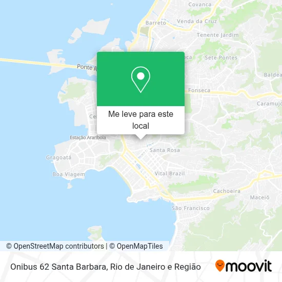 Onibus 62 Santa Barbara mapa