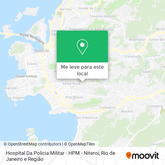 Hospital Da Policia Militar - HPM - Niteroi mapa