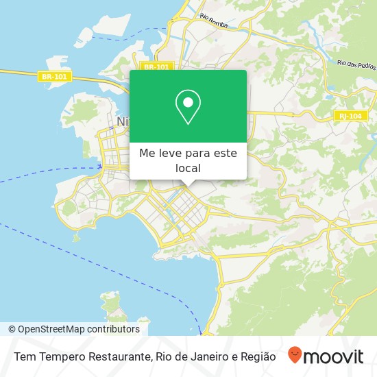 Tem Tempero Restaurante mapa