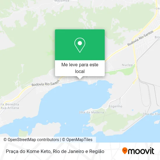 Praça do Kome Keto mapa