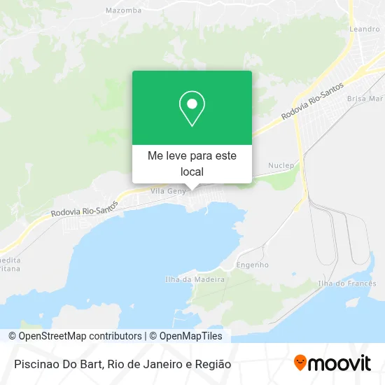 Piscinao Do Bart mapa