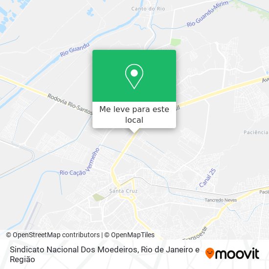 Sindicato Nacional Dos Moedeiros mapa