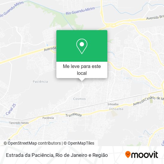 Estrada da Paciência mapa