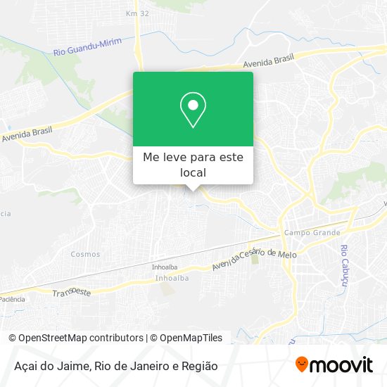 Açai do Jaime mapa