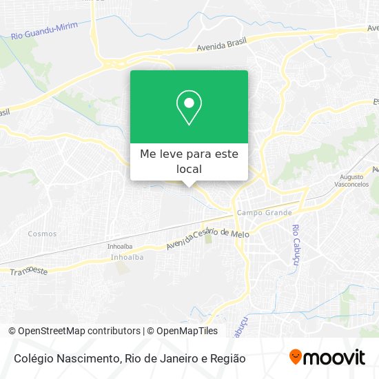 Colégio Nascimento mapa