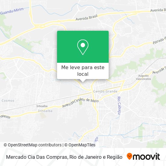 Mercado Cia Das Compras mapa