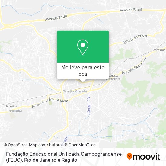 Fundação Educacional Unificada Campograndense (FEUC) mapa