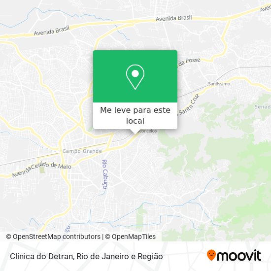 Clinica do Detran mapa