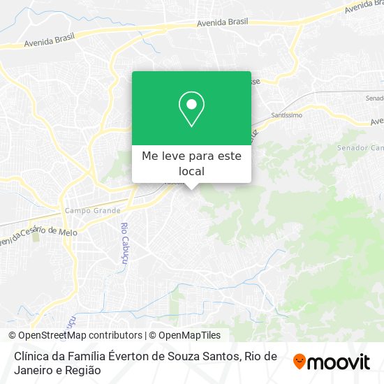Clínica da Família Éverton de Souza Santos mapa