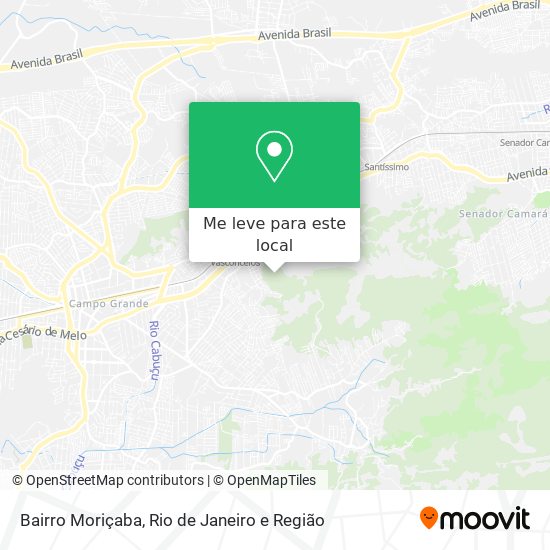 Bairro Moriçaba mapa