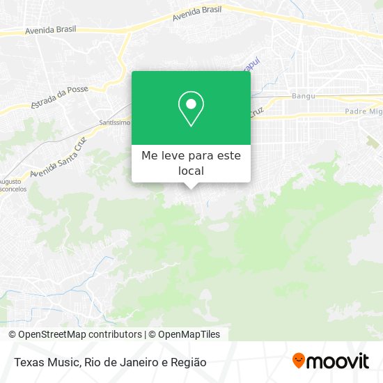 Texas Music mapa
