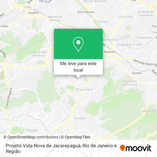 Projeto Vida Nova de Jacarepaguá mapa
