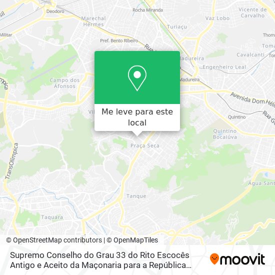 Supremo Conselho do Grau 33 do Rito Escocês Antigo e Aceito da Maçonaria para a República Federativ mapa