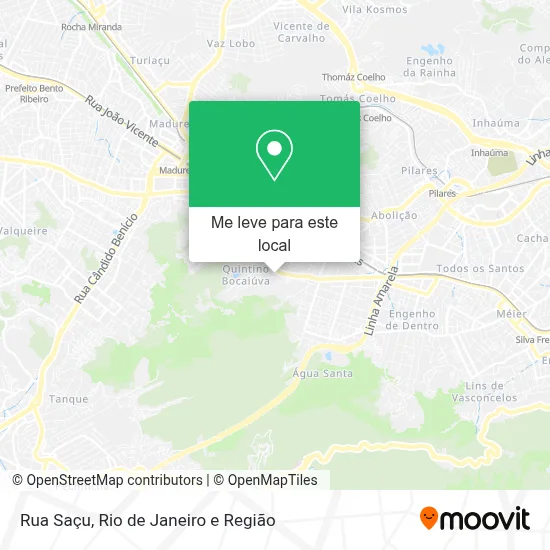 Rua Saçu mapa