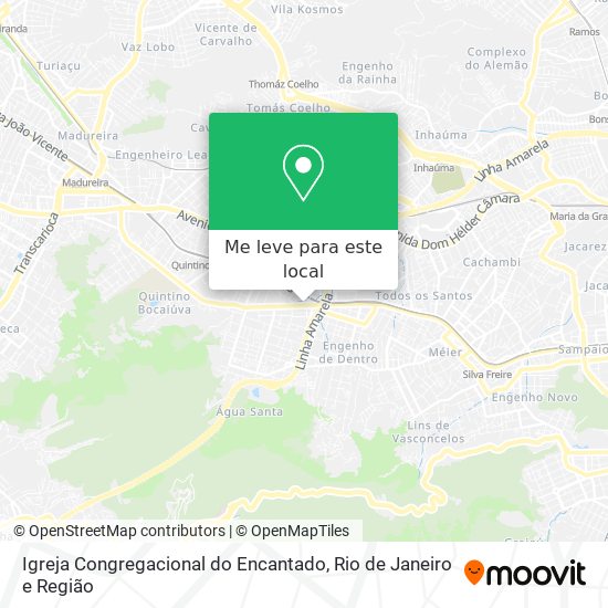 Igreja Congregacional do Encantado mapa