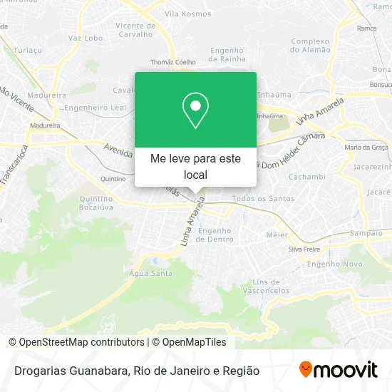 Drogarias Guanabara mapa