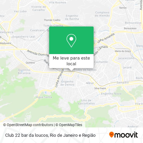 Club 22 bar da loucos mapa