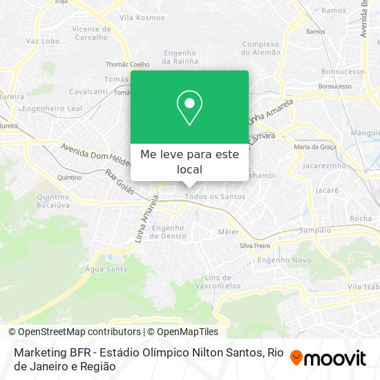 Marketing BFR - Estádio Olímpico Nilton Santos mapa