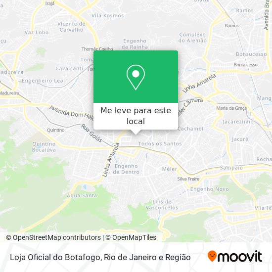 Loja Oficial do Botafogo mapa