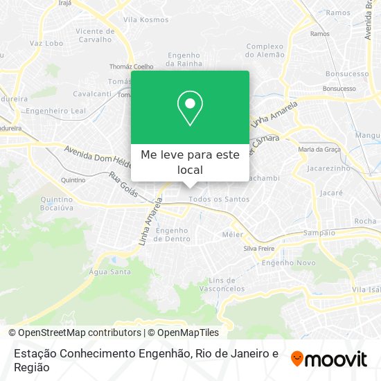 Estação Conhecimento Engenhão mapa