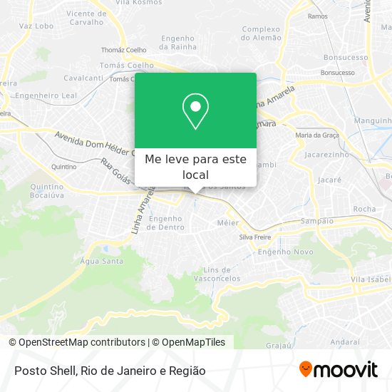 Posto Shell mapa