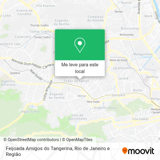 Feijoada Amigos do Tangerina mapa