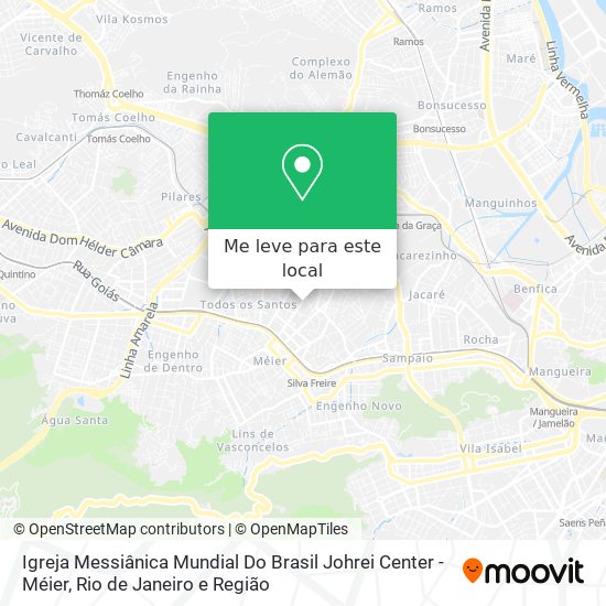 Igreja Messiânica Mundial Do Brasil Johrei Center - Méier mapa