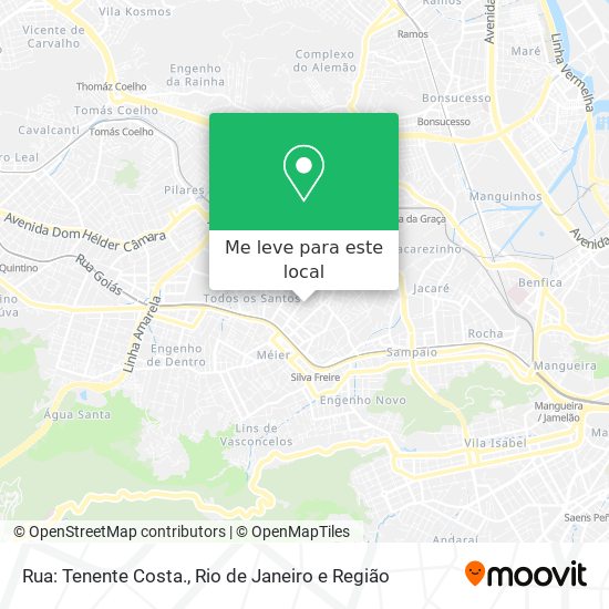 Rua: Tenente Costa. mapa