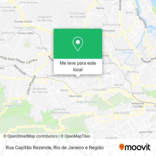 Rua Capitão Rezende mapa