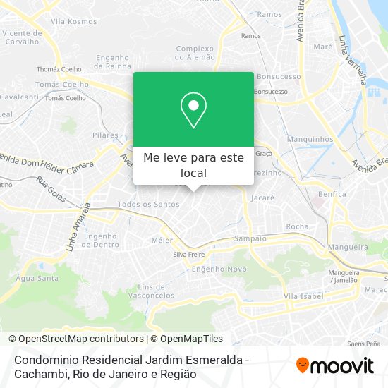 Condominio Residencial Jardim Esmeralda - Cachambi mapa