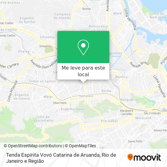 Tenda Espírita Vovó Catarina de Aruanda mapa
