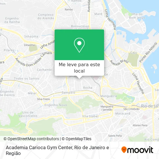 Academia Carioca Gym Center mapa