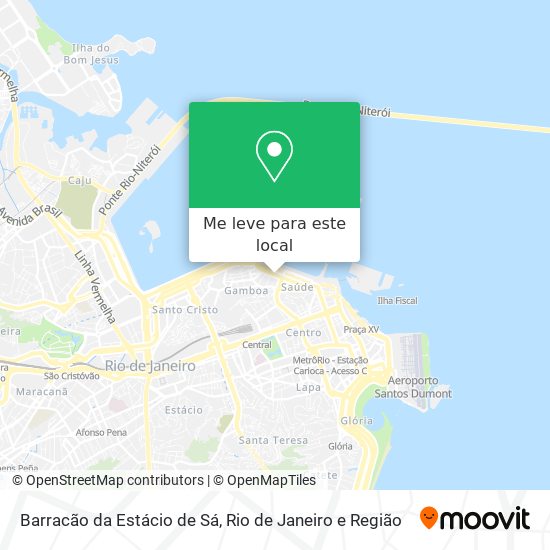 Barracão da Estácio de Sá mapa
