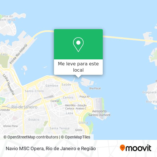 Navio MSC Opera mapa