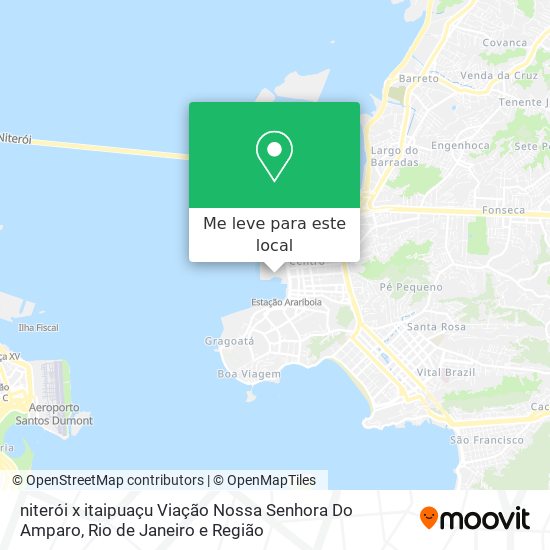 niterói x itaipuaçu Viação Nossa Senhora Do Amparo mapa