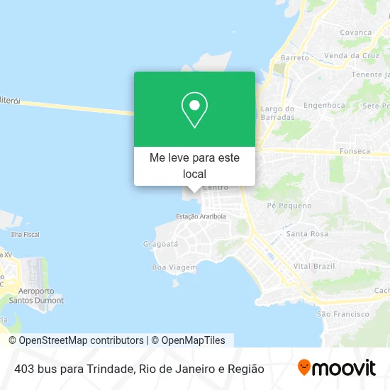 403 bus para Trindade mapa