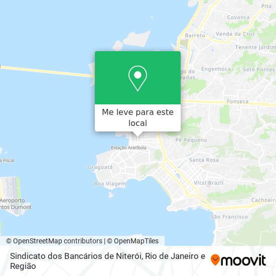 Sindicato dos Bancários de Niterói mapa