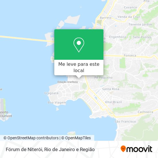 Fórum de Niterói mapa