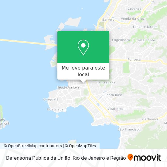 Defensoria Pública da União mapa
