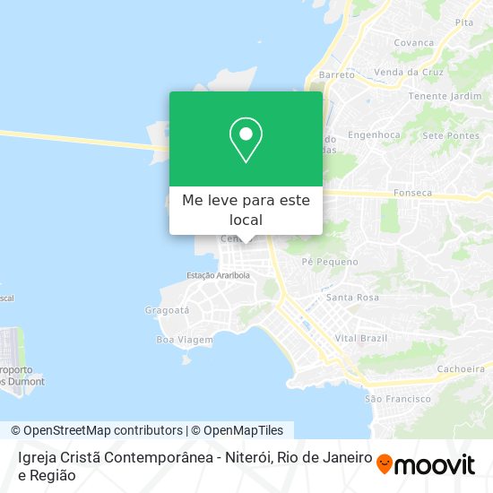 Igreja Cristã Contemporânea - Niterói mapa