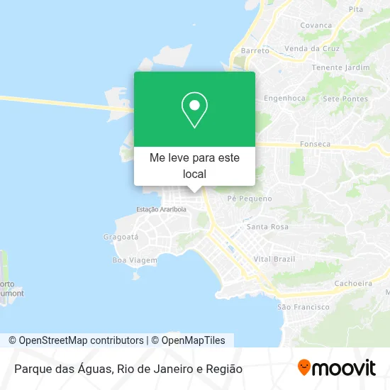 Parque das Águas mapa