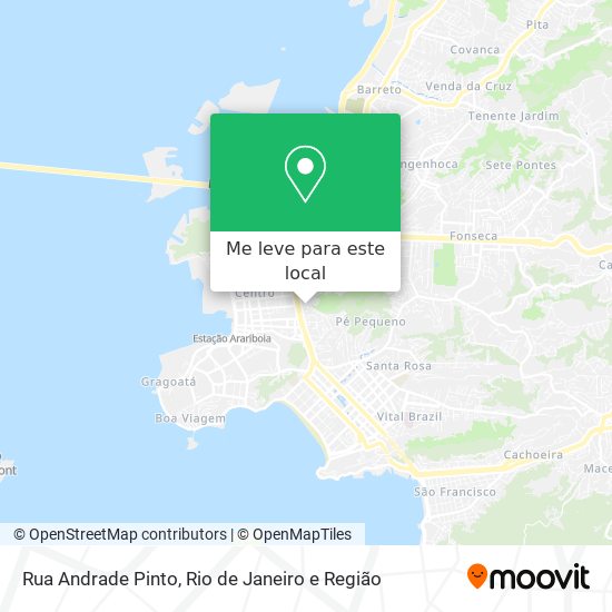 Rua Andrade Pinto mapa