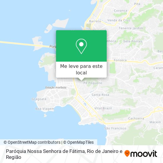 Paróquia Nossa Senhora de Fátima mapa