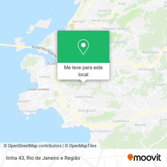 linha 43 mapa