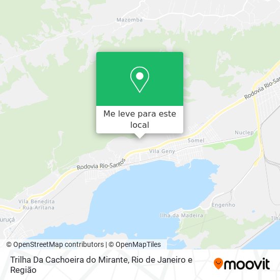 Trilha Da Cachoeira do Mirante mapa