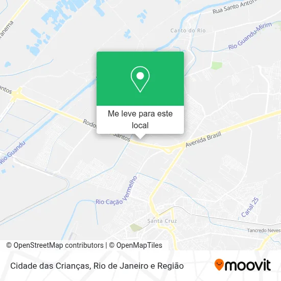 Cidade das Crianças mapa