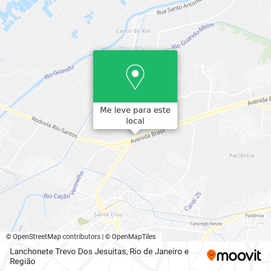 Lanchonete Trevo Dos  Jesuitas mapa