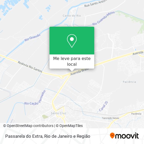 Passarela do Extra mapa