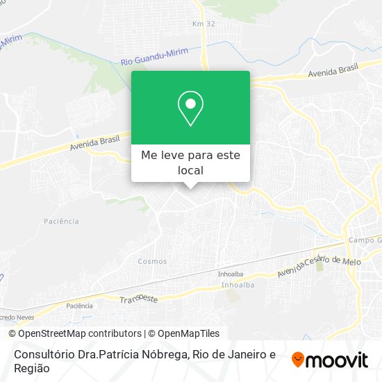 Consultório Dra.Patrícia Nóbrega mapa